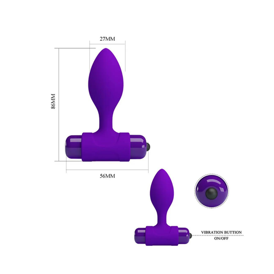 Plug Anal Vibrador Lila