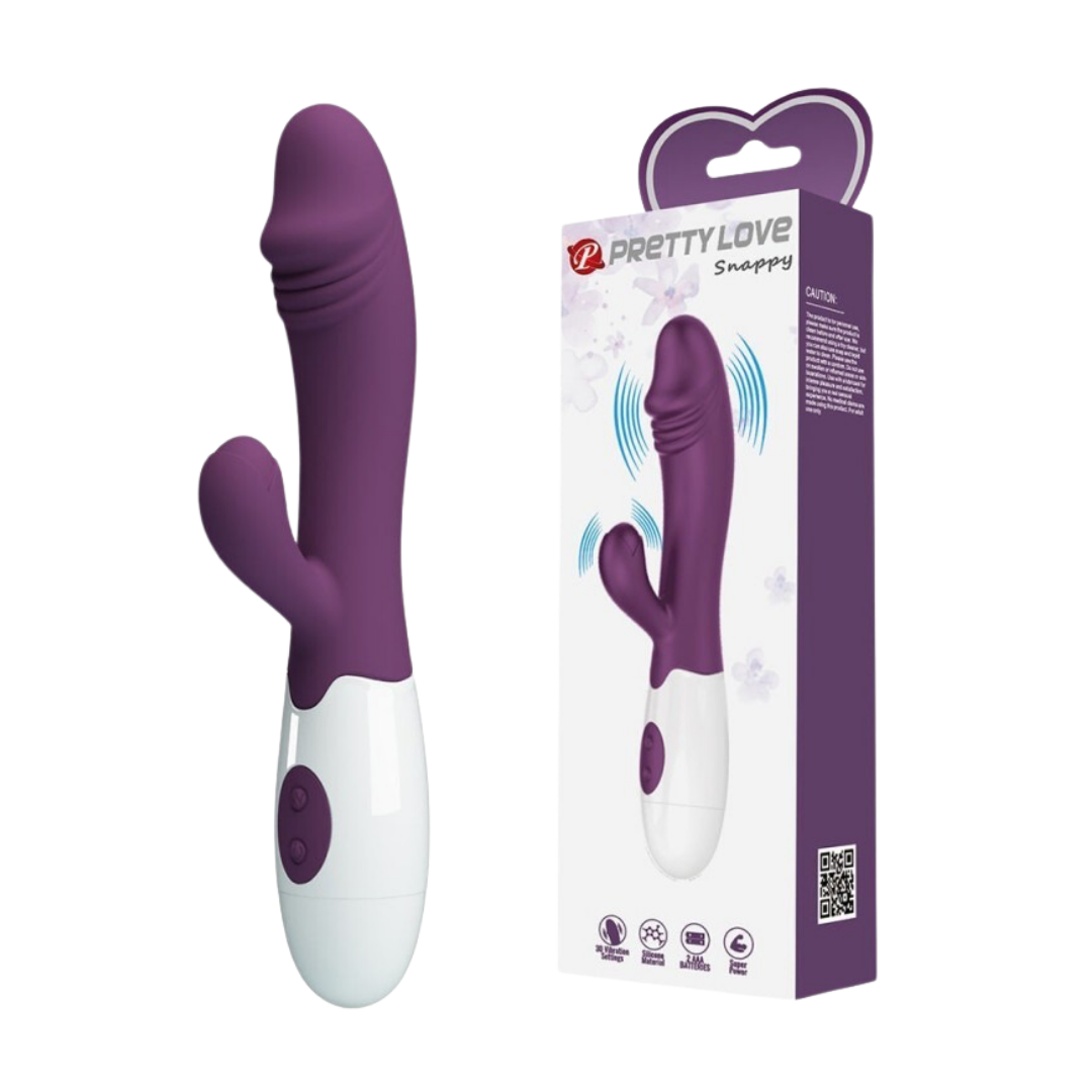 Snappy Vibrador De Doble Estimulación Burdeo