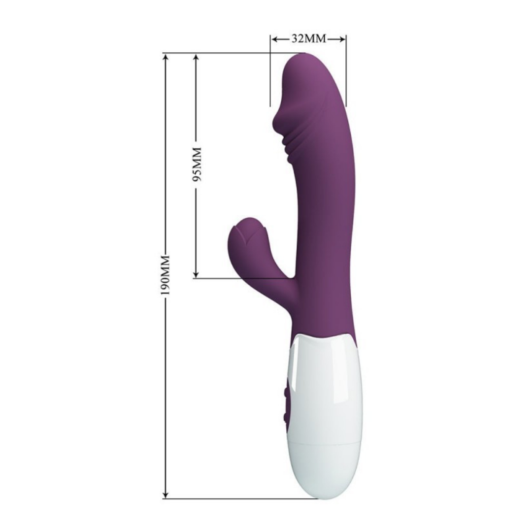 Snappy Vibrador De Doble Estimulación Burdeo