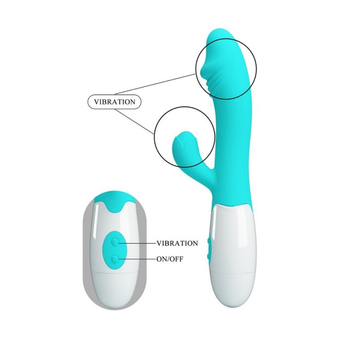 Snappy Vibrador Doble Estimulación Turquesa