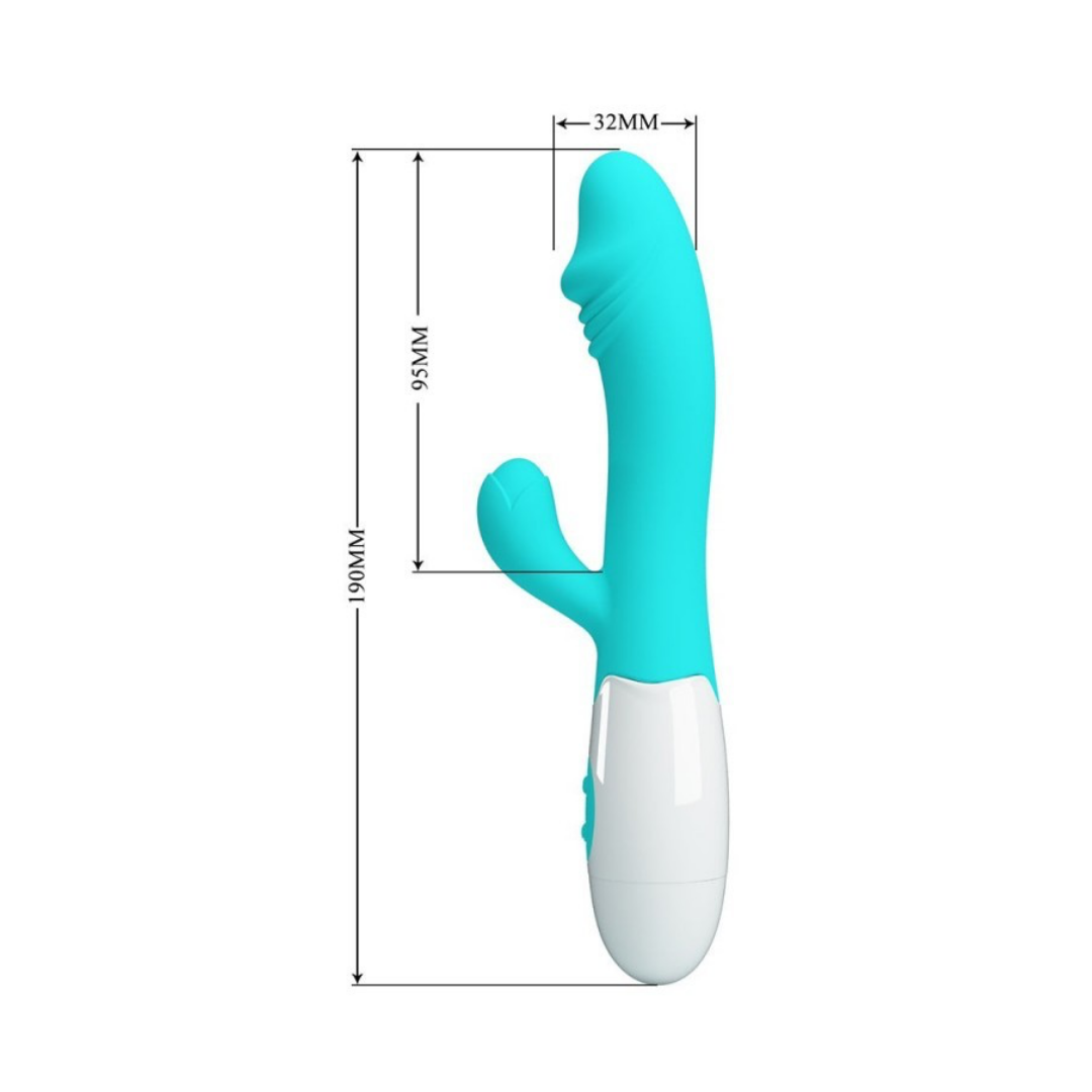 Snappy Vibrador Doble Estimulación Turquesa