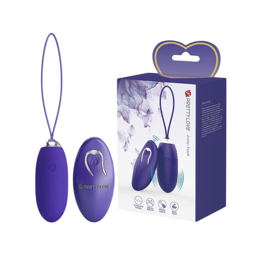 Jenny Huevo Vibrador con Control Remoto - Morado