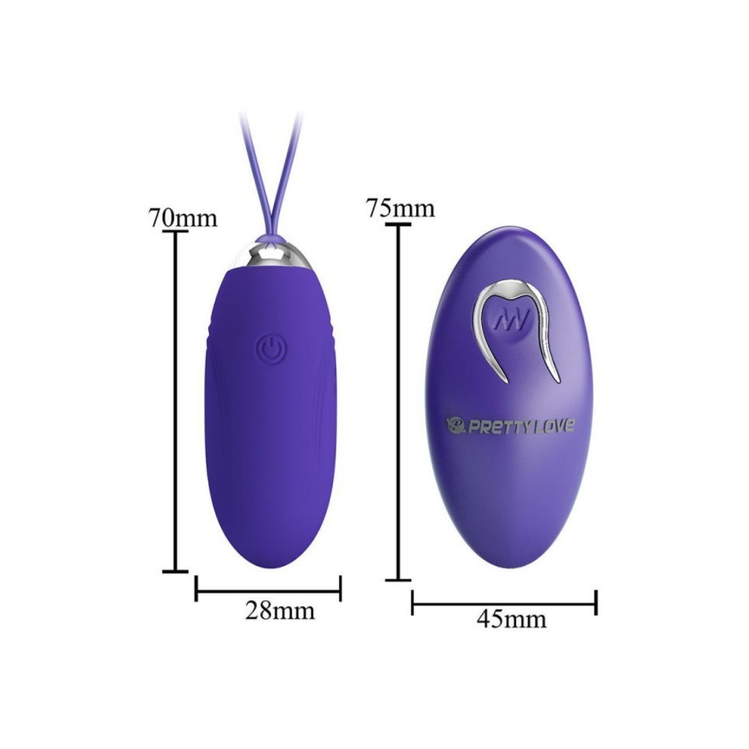 Jenny Huevo Vibrador con Control Remoto - Morado