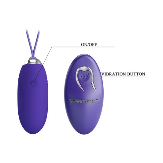 Jenny Huevo Vibrador con Control Remoto - Morado