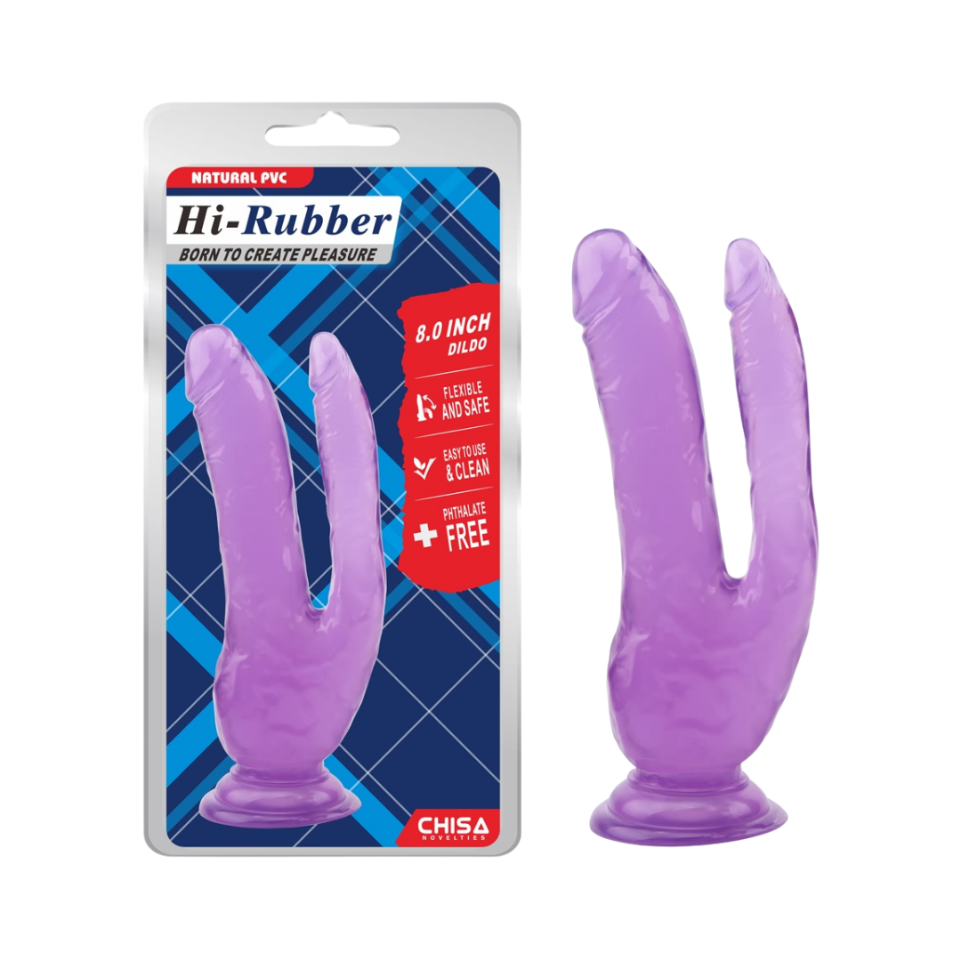 Dildo Doble (MORADO) 12-11cm