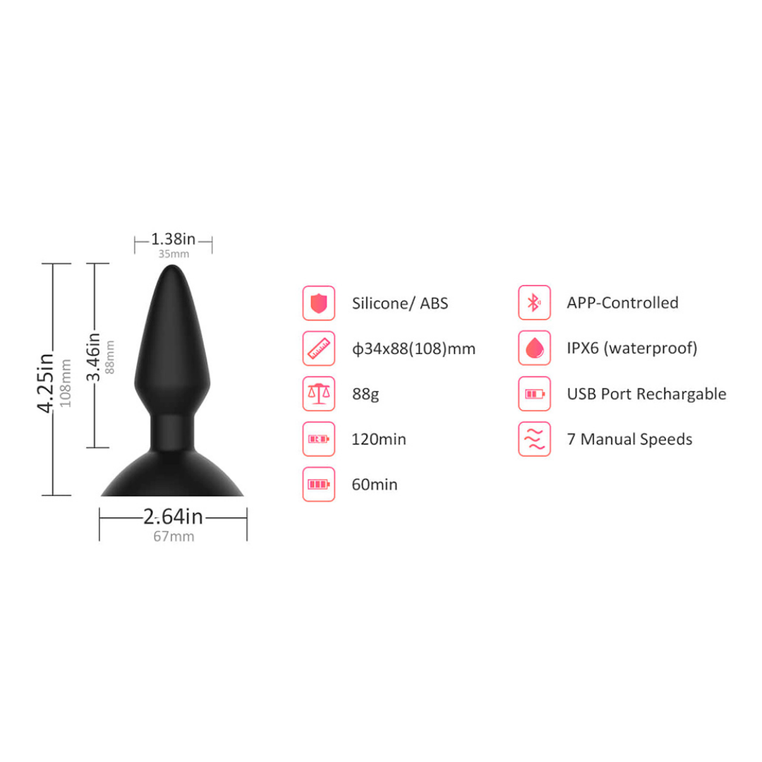 Plug anal vibrador magic Equinox Magicmotion