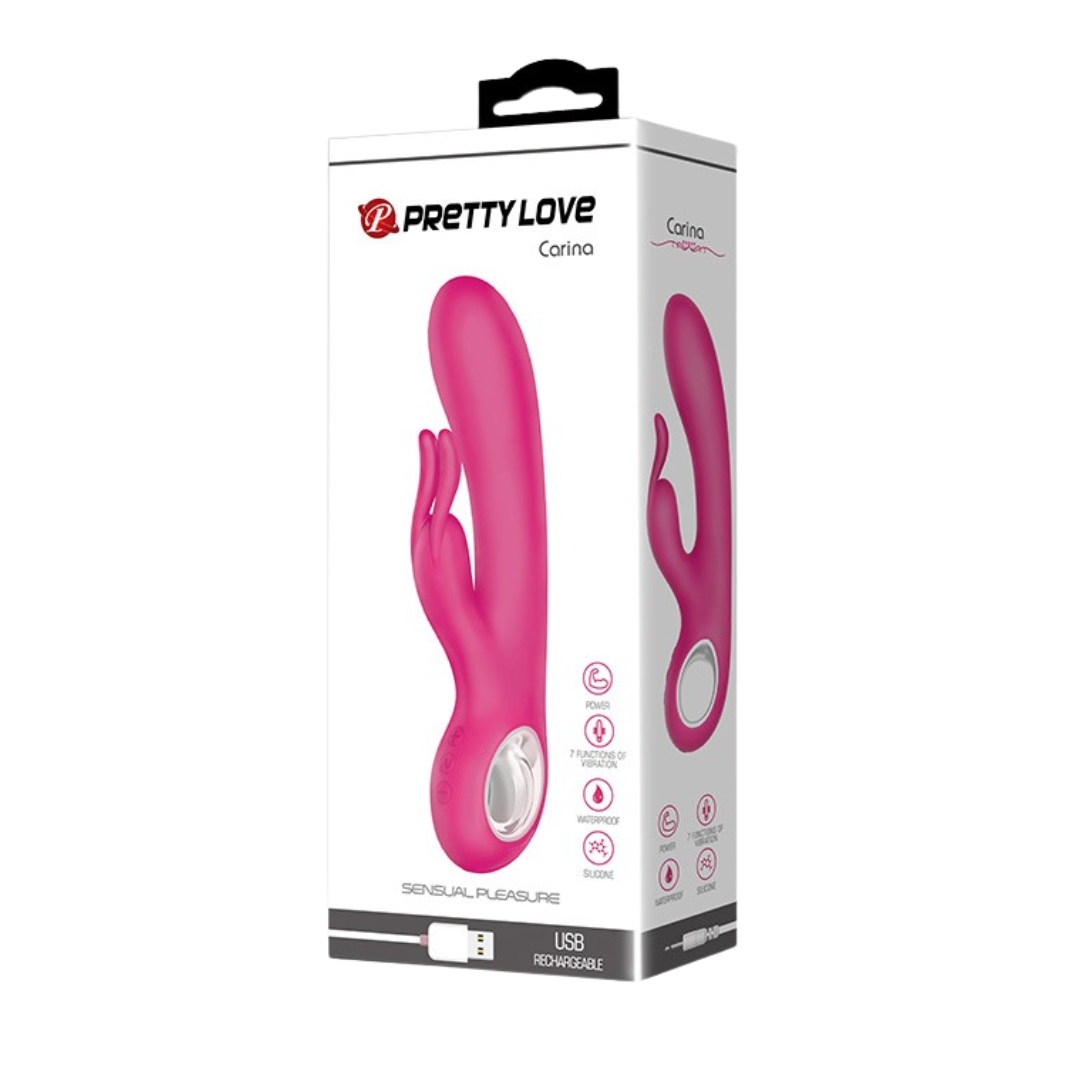 Vibrador Doble Estimulación Recargable - Rosa