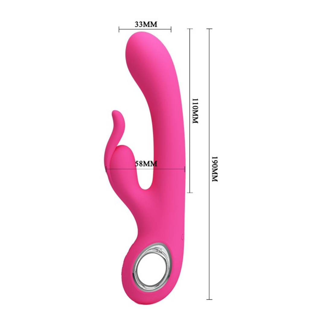 Vibrador Doble Estimulación Recargable - Rosa