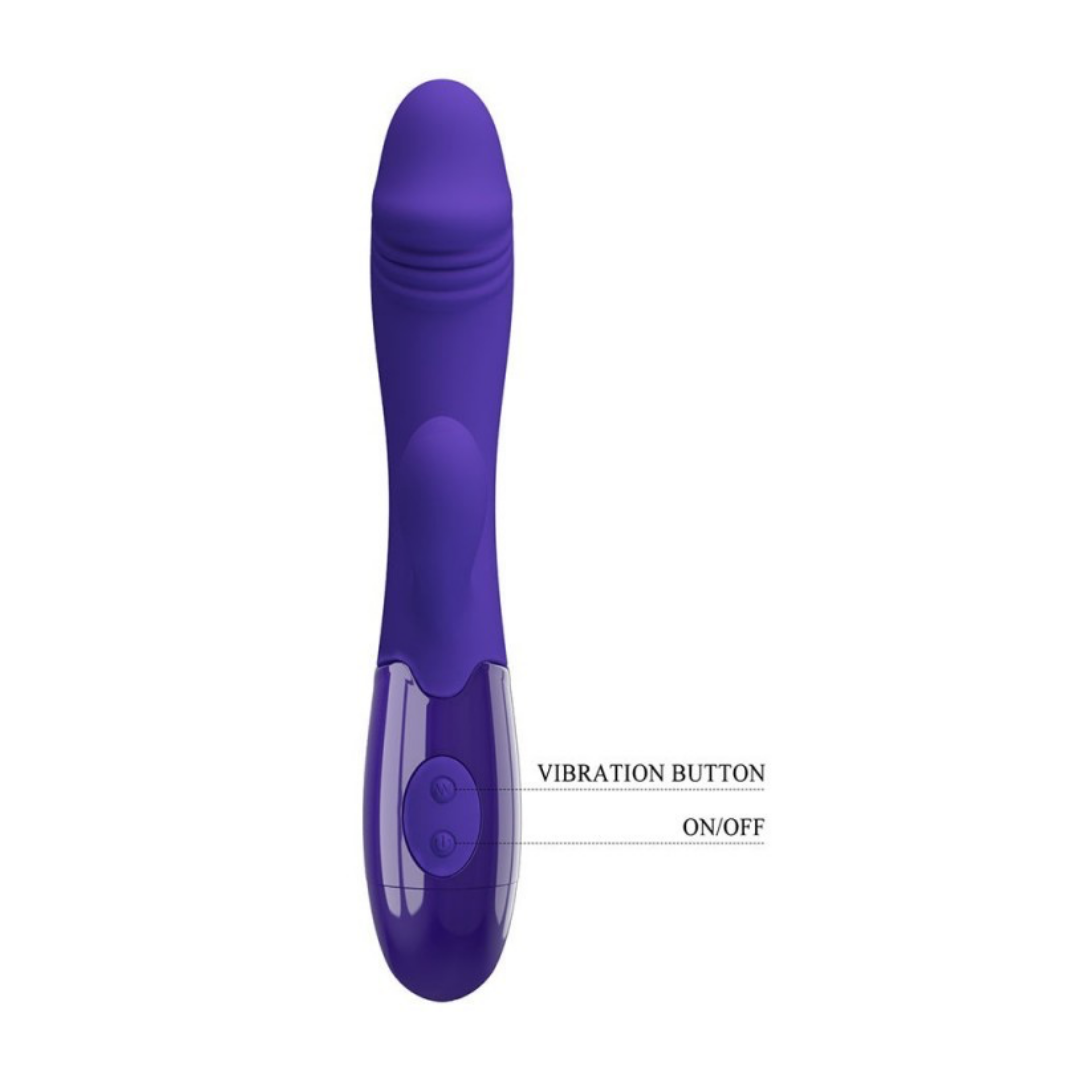 Snappy Vibrador Dual Recargable Morado