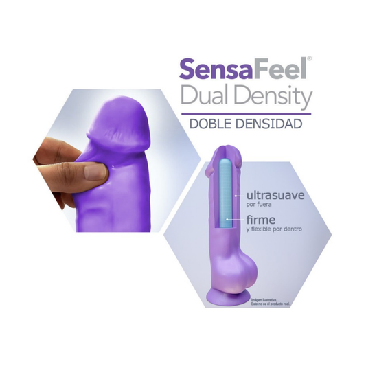 Dildo Doble Densidad 19 CM Rosado Recto