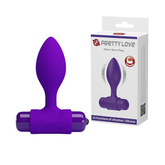 Plug Anal Vibrador Lila