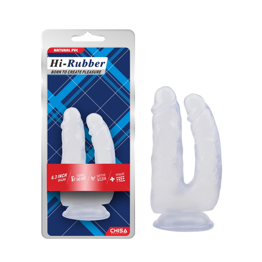 Dildo Doble Transparente
