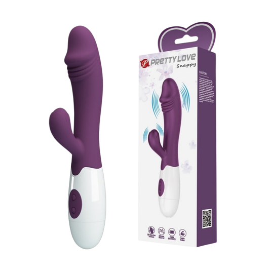Snappy Vibrador De Doble Estimulación Burdeo