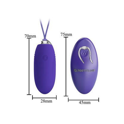 Jenny Huevo Vibrador con Control Remoto - Morado