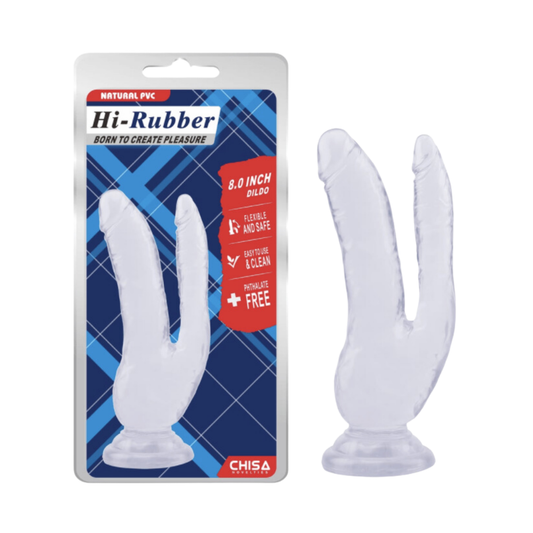 Dildo Doble (TRANSPARENTE) 12-11cm