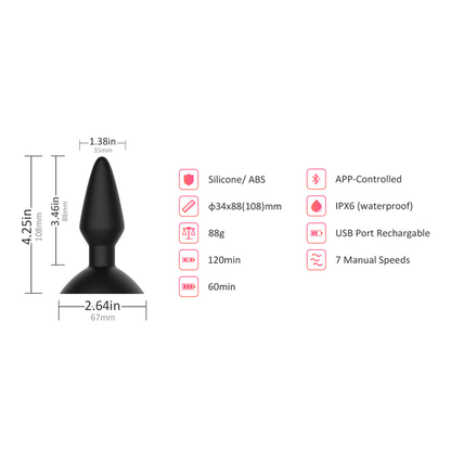 Plug anal vibrador magic Equinox Magicmotion