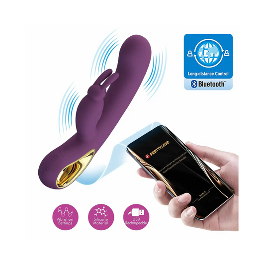 Vibrador Conejito Controlado Por APP Recargable