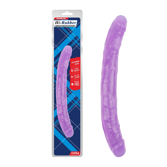 Dildo Doble (MORADO) 32,5 cm