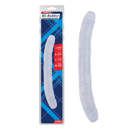 Dildo Doble (TRANSPARENTE) 32,5 cm