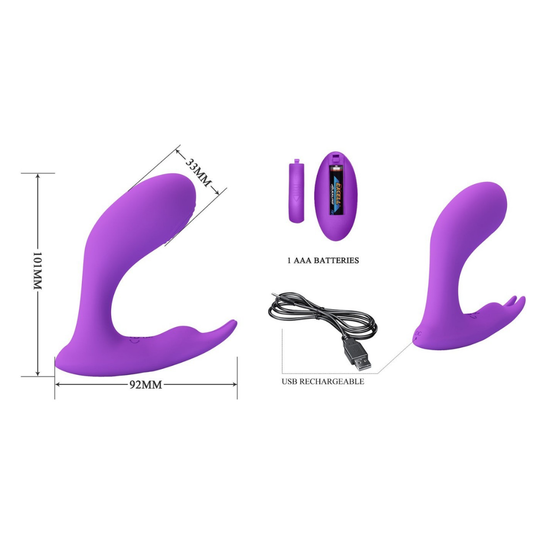 Vibrador Dual Con Control Remoto