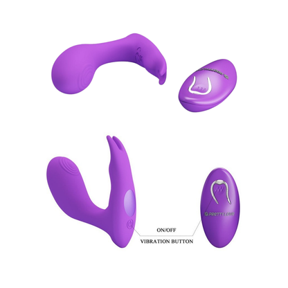 Vibrador Dual Con Control Remoto
