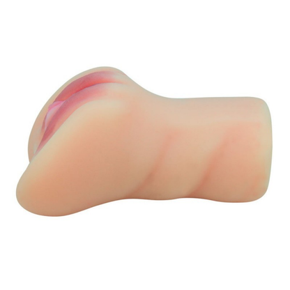 Masturbador Realistico Vagina y Ano - Vainilla